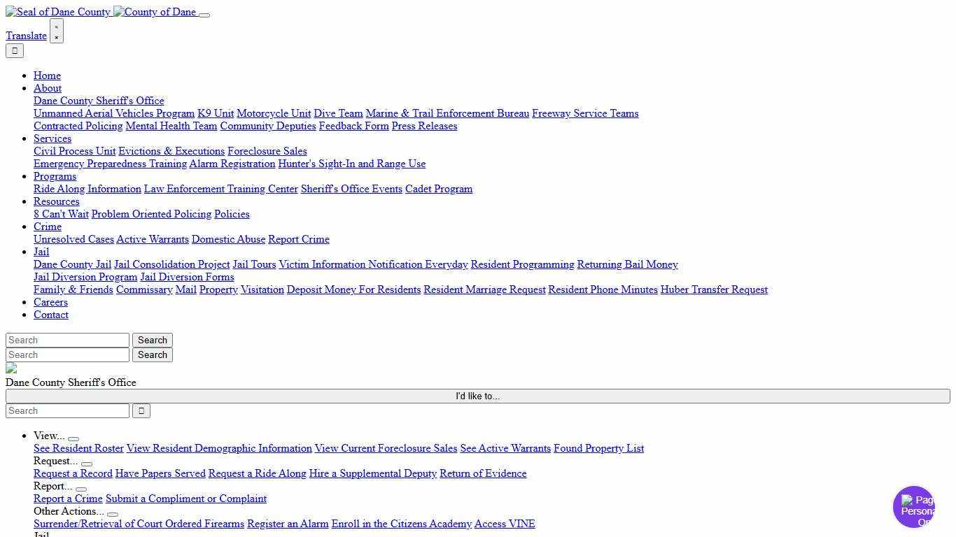 VINE Dane County Sheriff's Office