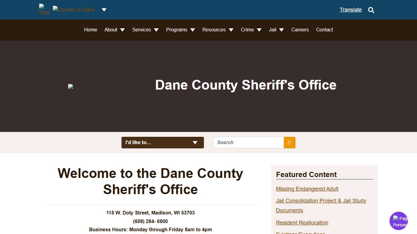Home Page Dane County Sheriff's Office
